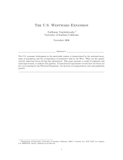The US Westward Expansion