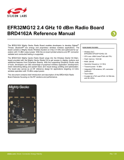 EFR32MG12 2.4 GHz 10 dBm Radio Board