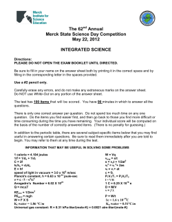 The 56th Annual - State Science Day