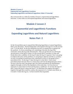 Module 2 Lesson 2 Video 3 Expanding Transcript