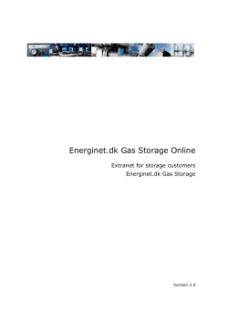 Energinet.dk Gas Storage Online
