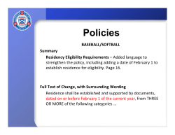 Policies - Little League Baseball