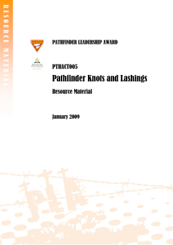 Pathfinder Knots and Lashings