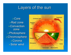 Layers of the sun