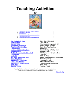 Teaching Activities - Arbordale Publishing