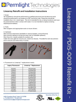 PD15-0019 Rev G Linearray Retrofit and Installation