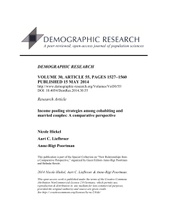 Income pooling strategies among cohabiting and married couples: A