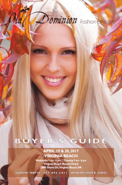 buyer`s guide - Old Dominion Fashion Exhibitors