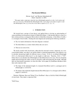 Flat-Knotted Ribbons