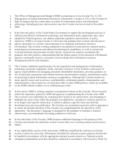 (OMB) is proposing to revise Circular No, A