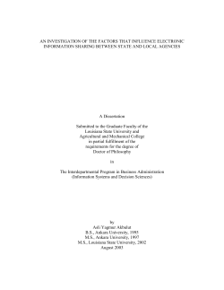 AN INVESTIGATION OF THE FACTORS THAT INFLUENCE