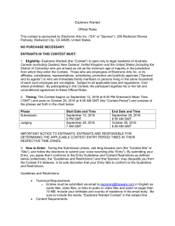 Explorers Wanted Contest
