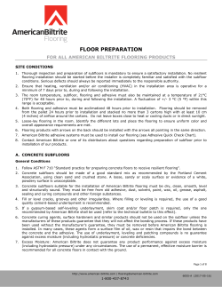 floor preparation - American Biltrite