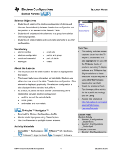 Teacher Notes PDF - TI Education