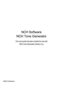 NCH Software NCH Tone Generator