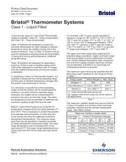 Bristol® Thermometer Systems - Emerson Process Management