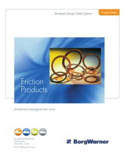 Friction Products