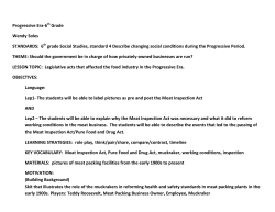 Progressive Era - Canyons School District