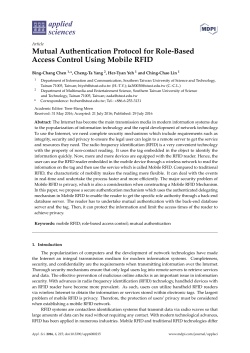Mutual Authentication Protocol for Role