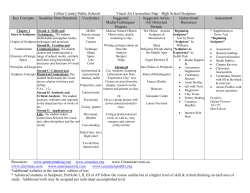 Collier County Public Schools Visual Art Curriculum Map High
