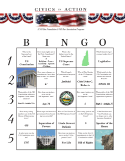 Bingo with answers