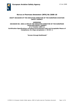 European Aviation Safety Agency - EASA