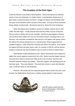 The Invaders of the Dark Ages