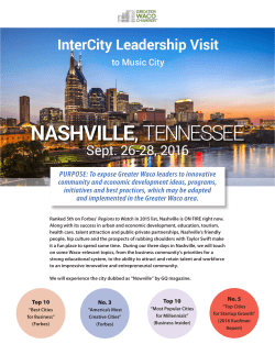 NASHVILLE, TENNESSEE - Greater Waco Chamber