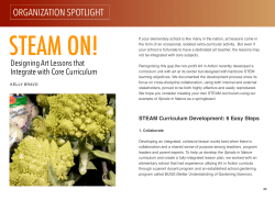 October 15, 2015: Education Closet STEAMed Magazine