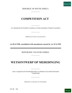 Competition Act (Act 89 of 1998 (old