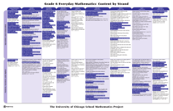 Grade 6 Everyday Mathematics&reg; Content by Strand The University