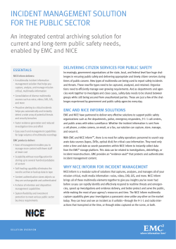 Enabled by EMC and NICE