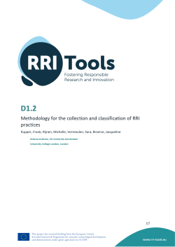 Methodology for the collection and classification of RRI