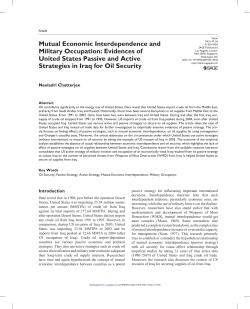Mutual Economic Interdependence and Military