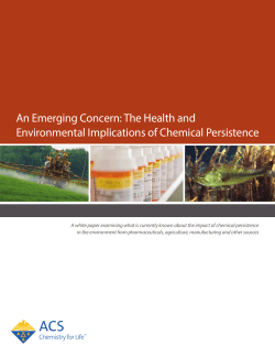 An Emerging Concern: The Health and Environmental Implications