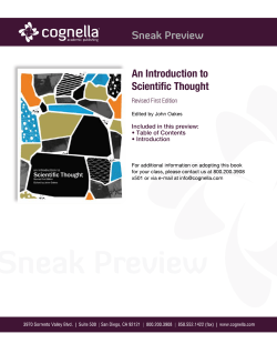 An Introduction to Scientific Thought