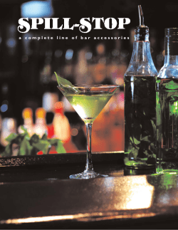 a complete line of bar accessories - Spill-Stop