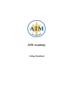 AIM College Handbook