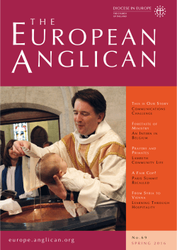 Spring 2016 - Diocese in Europe