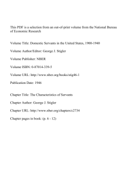 The Characteristics of Servants