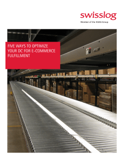 five ways to optimize your dc for e-commerce fulfillment
