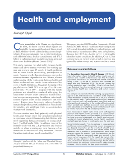 Health and employment