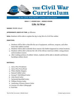 Life At War - Civil War Trust