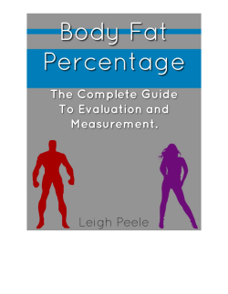 Body Fat Percentage: The Complete Guide To