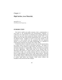 Chapter 4 High Surface Area Materials