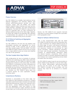FSP 150EG-M - ADVA Optical Networking
