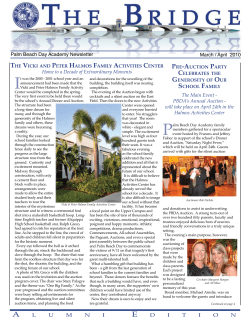 Palm Beach Day Academy Newsletter March / April 2010