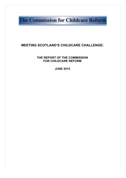 meeting scotland`s childcare challenge