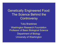 Genetically Engineered Food: The Science Behind the Controversy