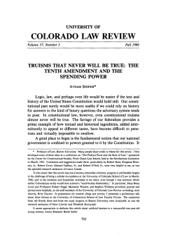 COLORADO LAW REVIEW
